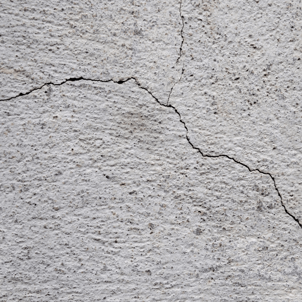 hairline crack in concrete