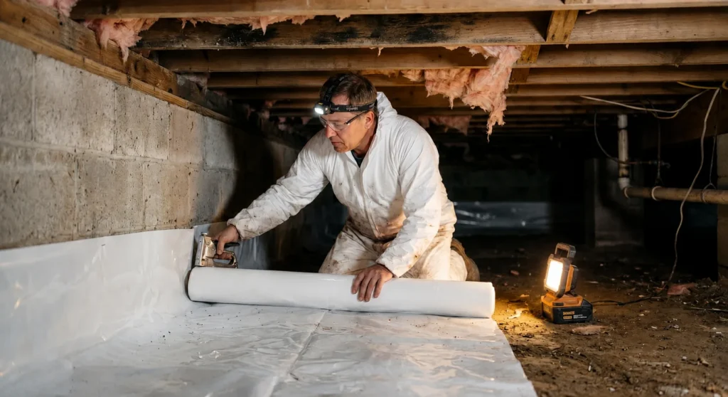 Crawl Space Vapor Barrier