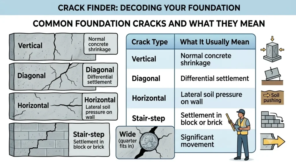 Foundation Repair Crack Finder Guide